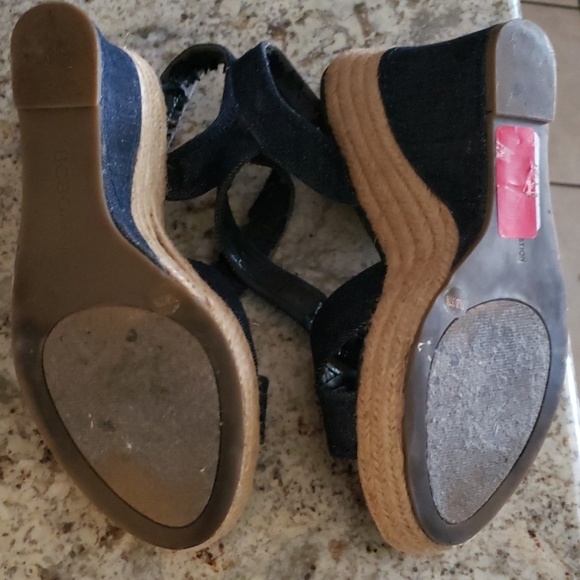 Denim Wedge Sandals - Picture 5 of 5